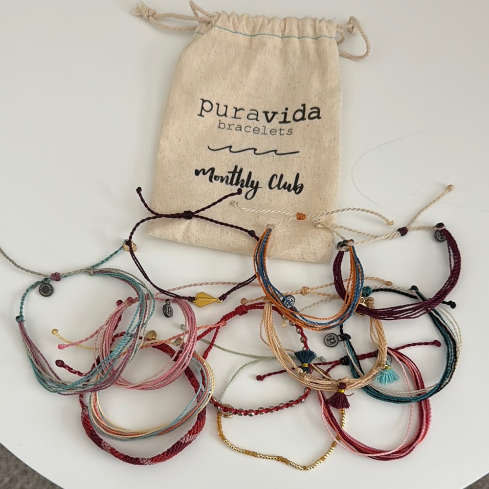 12 Pura Vida Bracelet & Anklet Lot